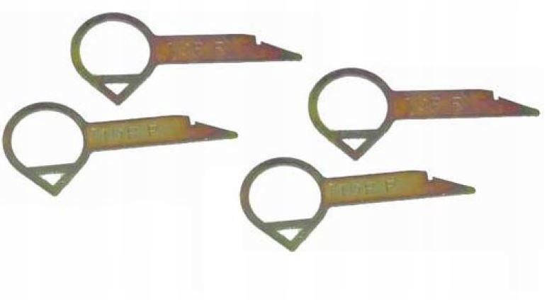 KLUCZE DEMONTAŻ RADIA DIN AUDI KOMPLET 4 SZTUKI ORYGINAŁ JAKOŚĆ PREMIUM ASO