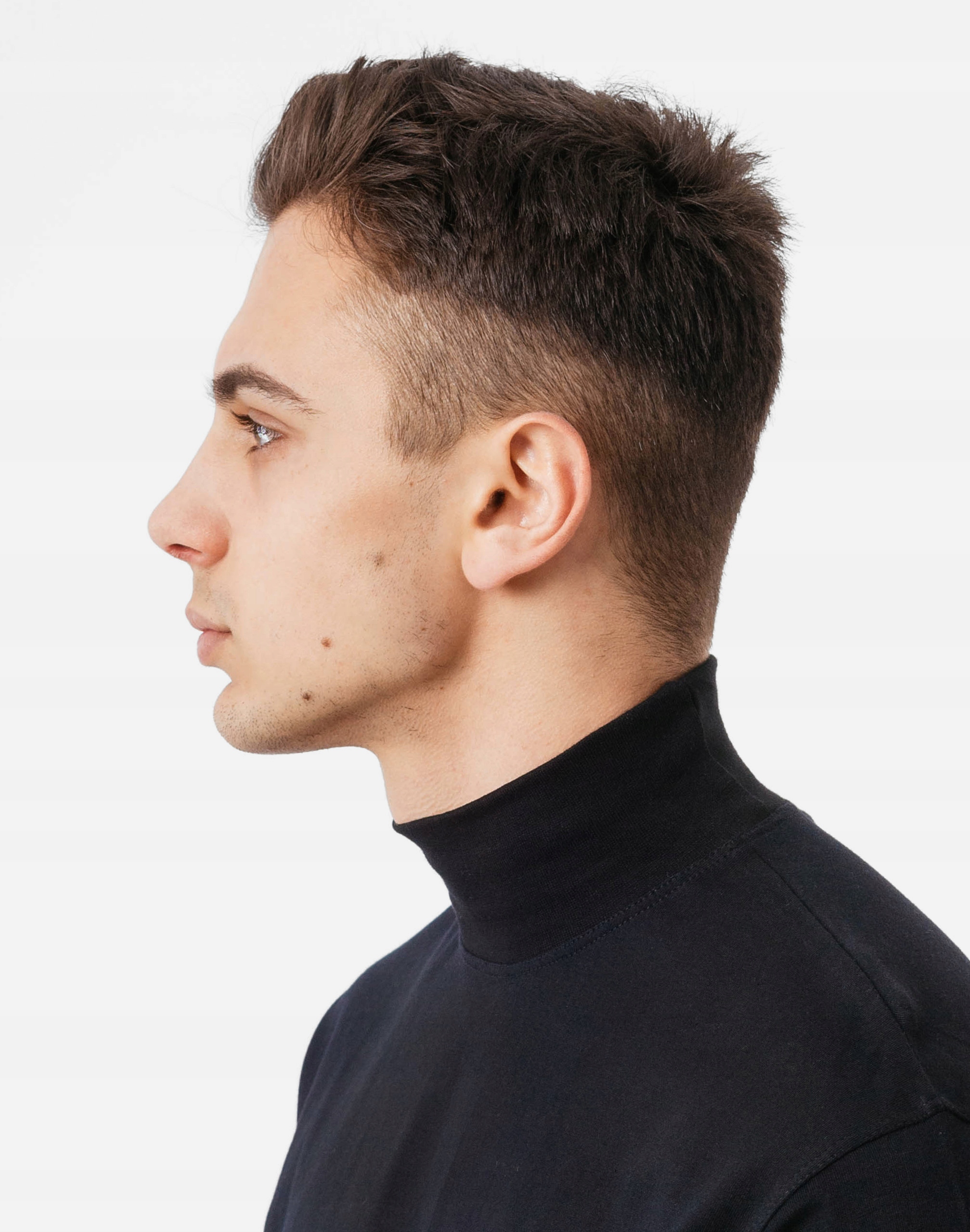 Półgolf męski cienki sweter golf ADAM r 6XL czarny Rodzaj bez kaptura wkładane przez głowę