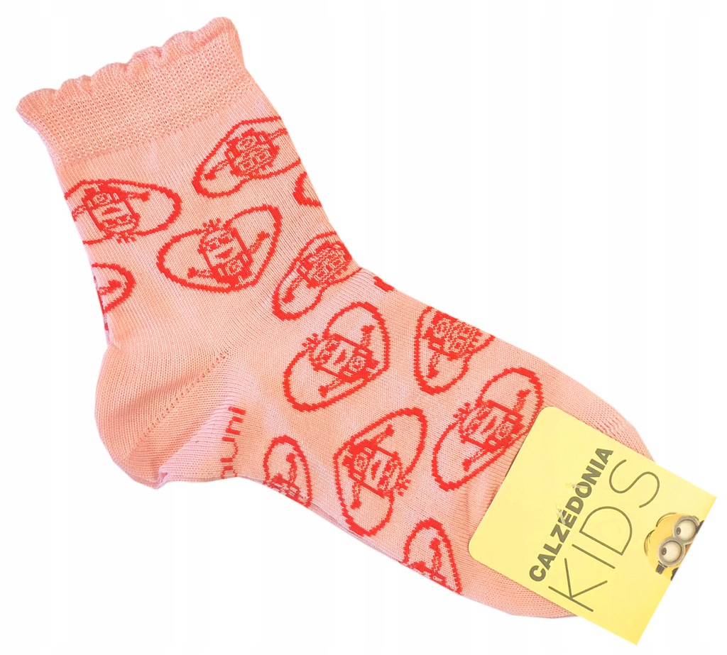 

Skarpetki Minionki Serce Róż Calzedonia 34-39 Kids