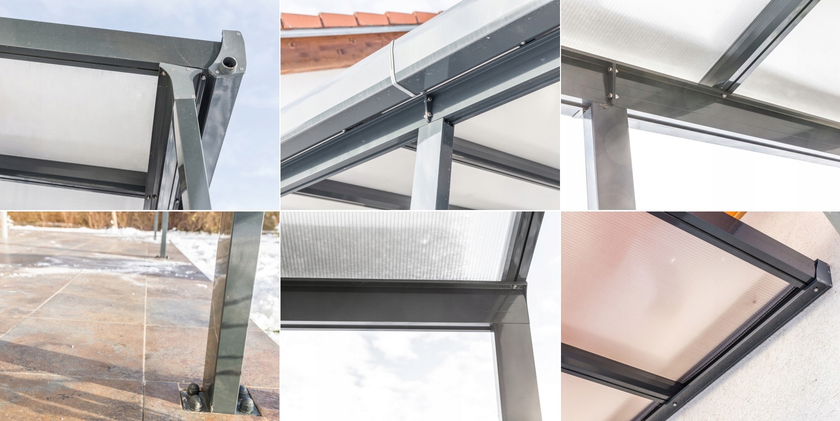 GUTTA ZADASZENIE TARASU PERGOLA MARKIZA 3,06x4,06 Szerokość całkowita 306 cm