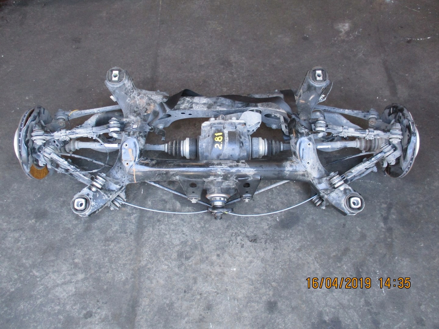 Zawieszenie tylne BMW 3 F30 F30 2.0 D DYFER 2,81