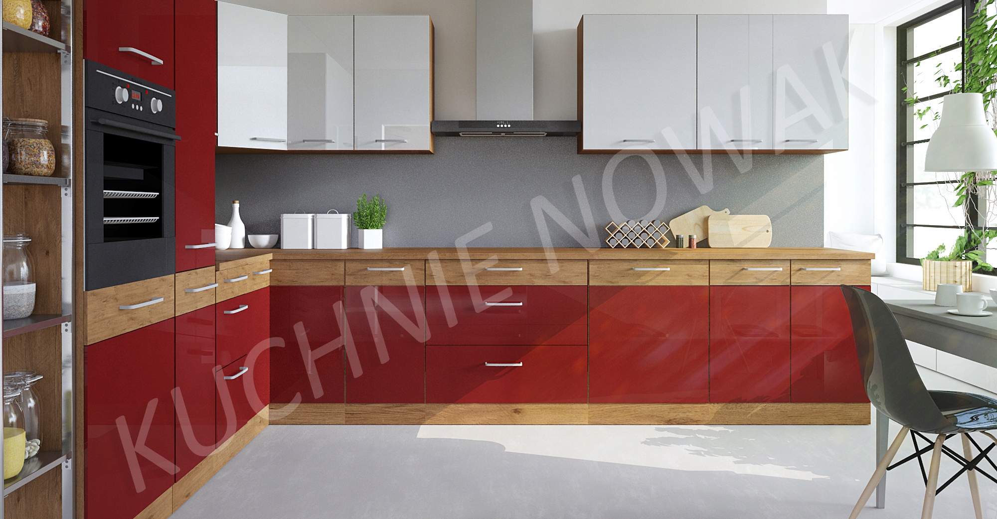 NOWOCZESNE MEBLE KUCHENNE ROMA/ VIGO 230 x 350 cm Marka inna