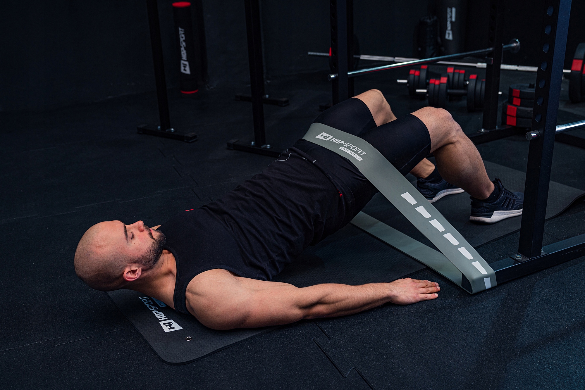 Zestaw 2 mocne wytrzymałe gumy taśmy do ćwiczeń treningu 37-137kg Marka Hop-Sport