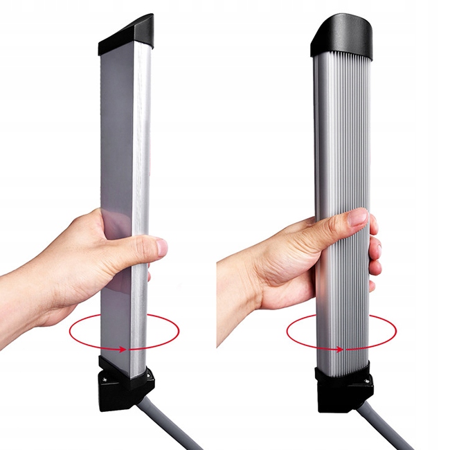 Lampa LED 2 panele + Statyw + Uchwyt na telefon Rodzaj podłogowa