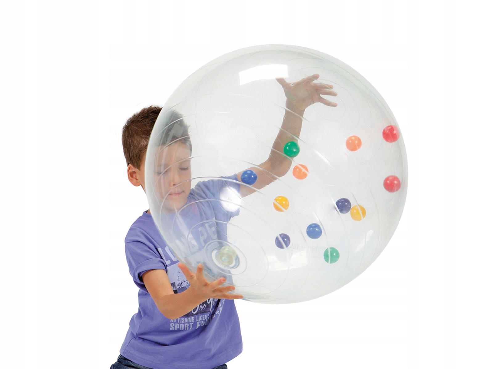 Przezroczysta piłka z kulkami wewnątrz Activity Ball ø50 cm Gymnic