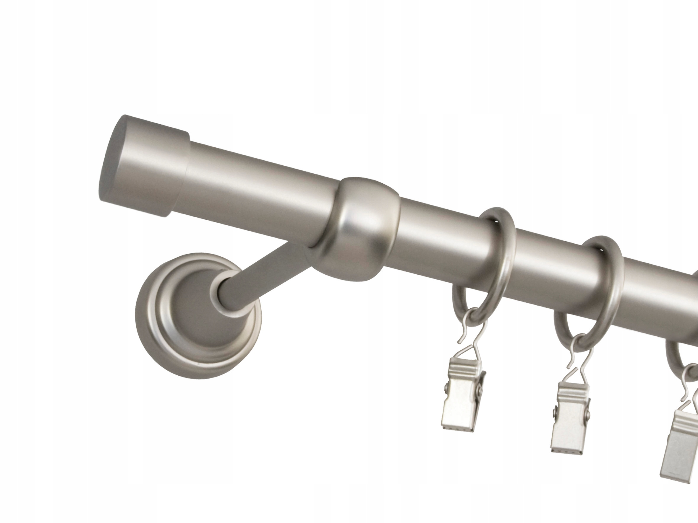 Zakończenie karnisza RULLO 19mm SATYNA NIKIEL Materiał wykonania metal