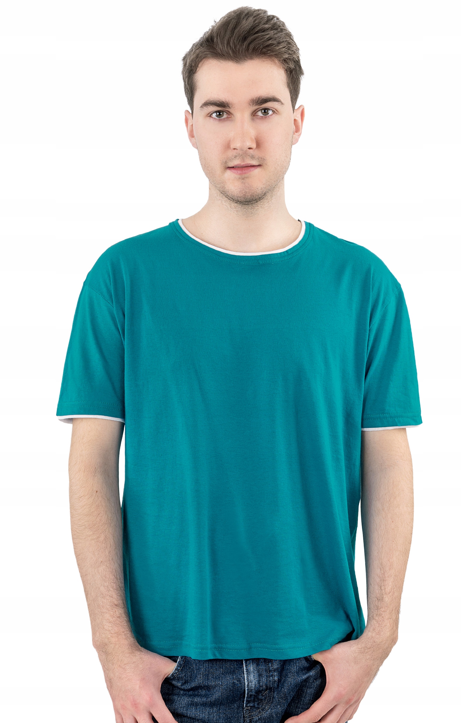 

Tshirt Koszulka Podkoszulek Męski 24E r L morski