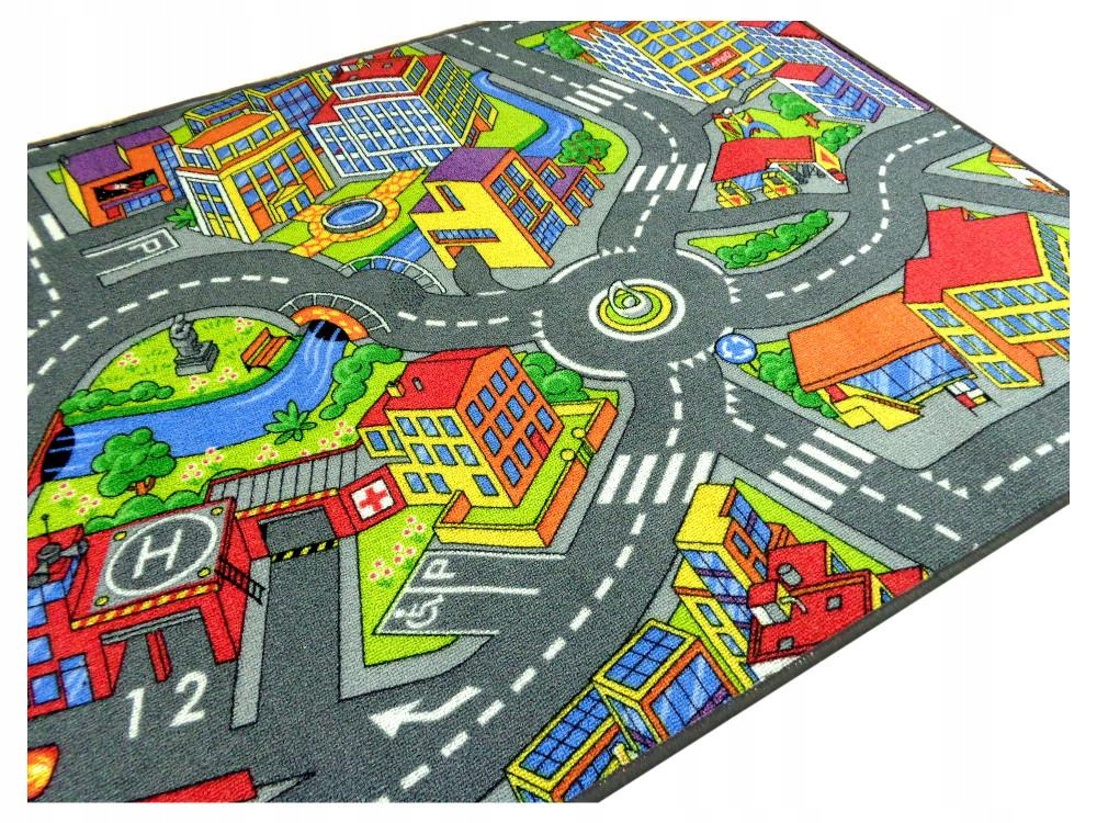 КОВЕР ДЛЯ РЕБЕНКА 200x200 2x2 ФЕРМА, ДЕРЕВНЯ, ГОРОД