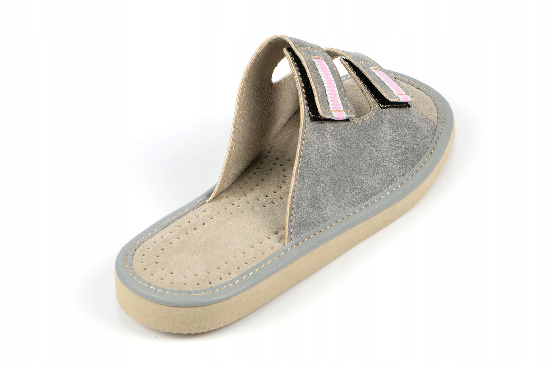 KLAPKI KAPCIE DAMSKIE SANDAŁ NA RZEPĘ PRODUCENT PL Długość wkładki 25.5 cm