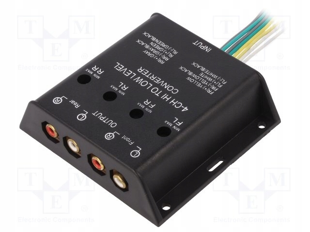 

Konwerter poziomu sygnału audio 4 kanałowy Rca