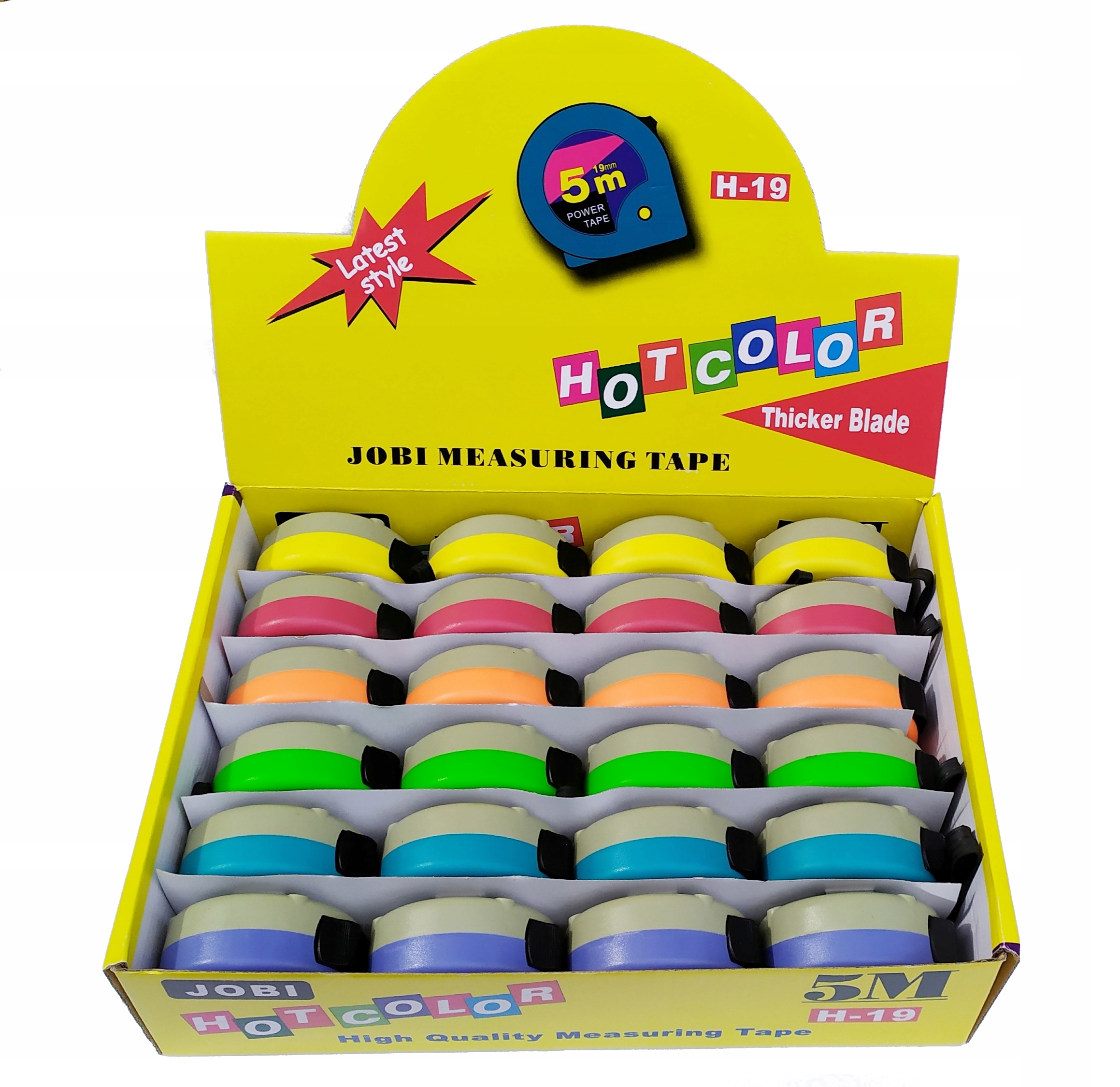 MIARA ZWIJANA TAŚMA JOBI 5M x 19MM OPAK. 24szt.