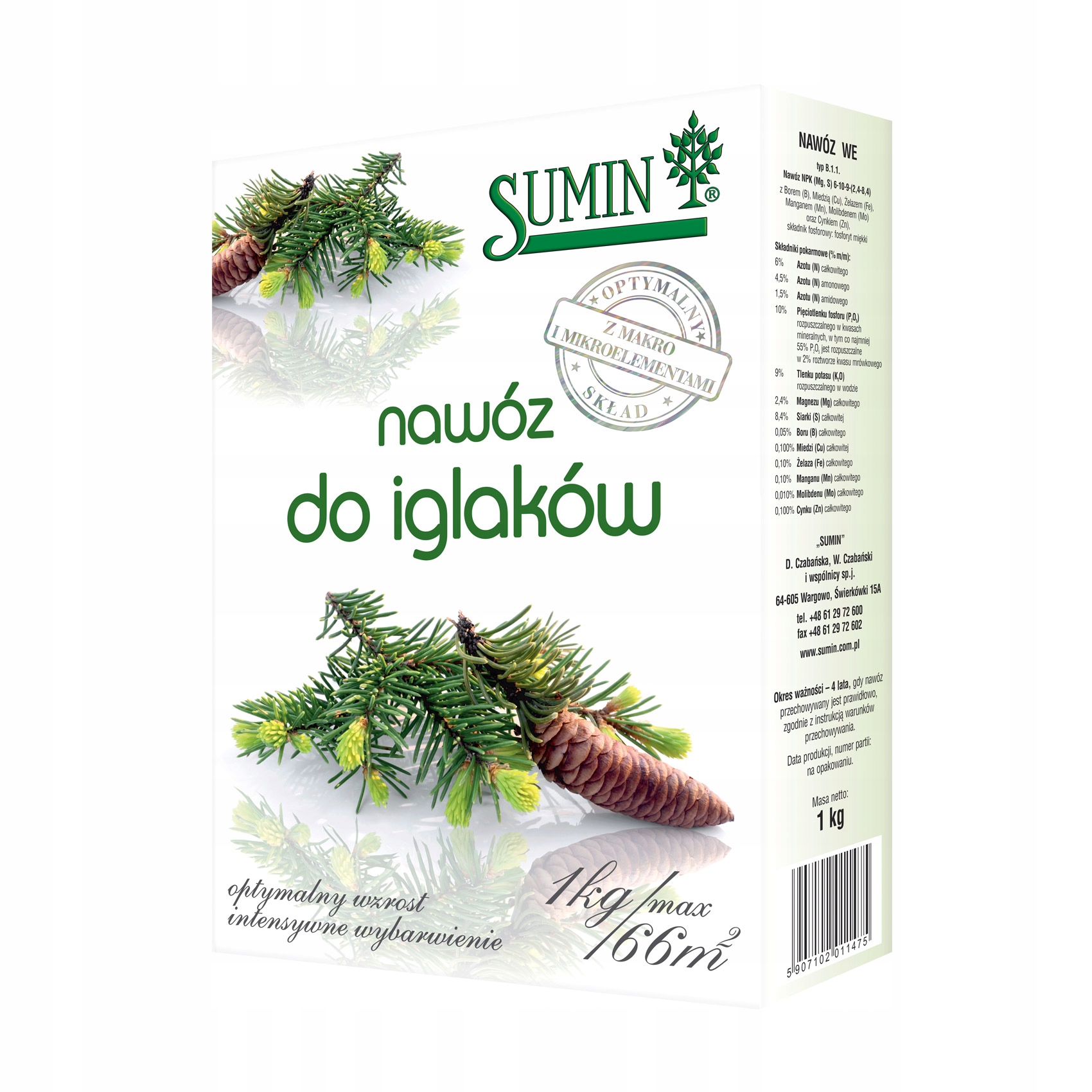 

Nawóz Do Iglaków 1 kg Sumin
