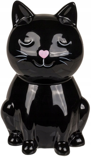 

Ceramiczna Skarbonka Kotek Kot Czarny 15 cm