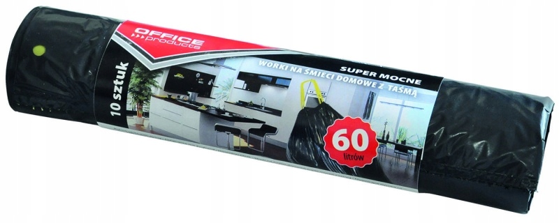 

Worki Na Śmieci Z Taśmą 60L Super Mocne 10SZT