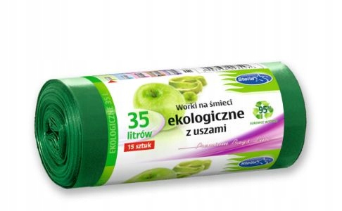 

Worki na śmieci z Uszami Ekologiczne 35L 15szt.