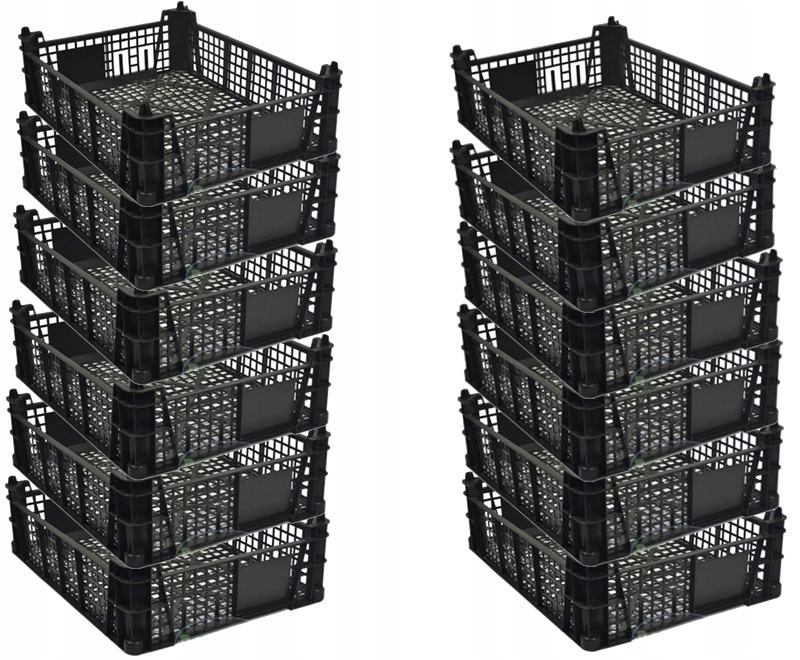 

12 szt Skrzynka Plastikowa Kosz Koszyk Casi