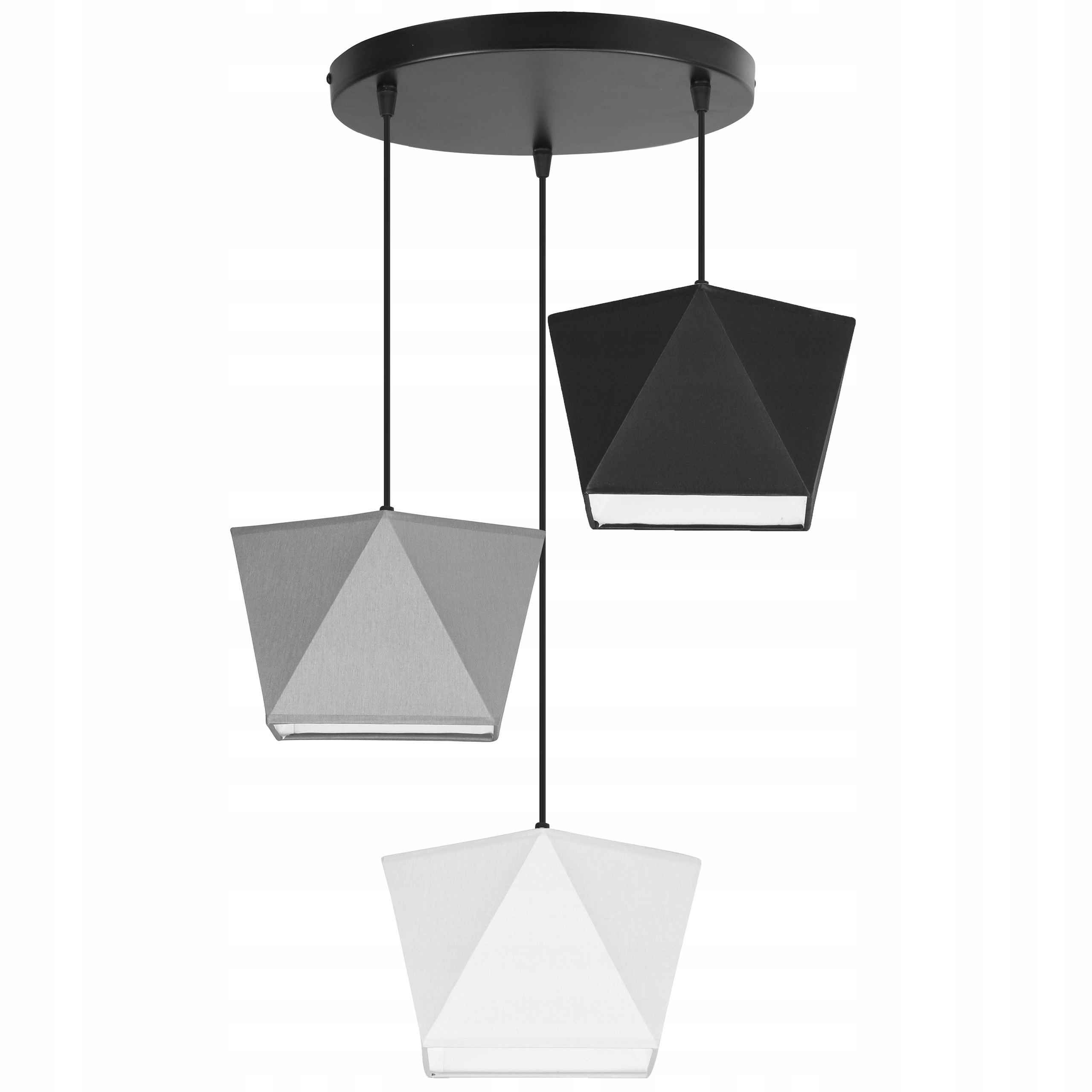 

Lampa Wisząca Sufitowa Żyrandol Diament Abażur Led