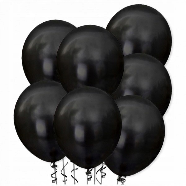 

Balon metaliczny 30 cm Black Czarny, mocny