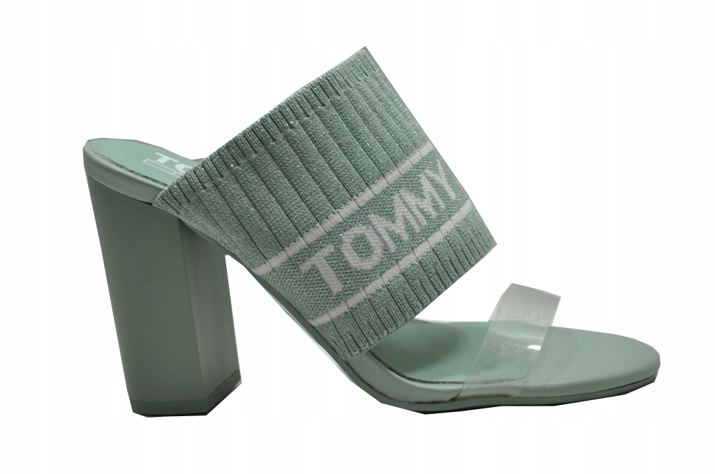 Pletené sandály Tommy Hilfiger na podpatku EN0EN00532 velikost 37