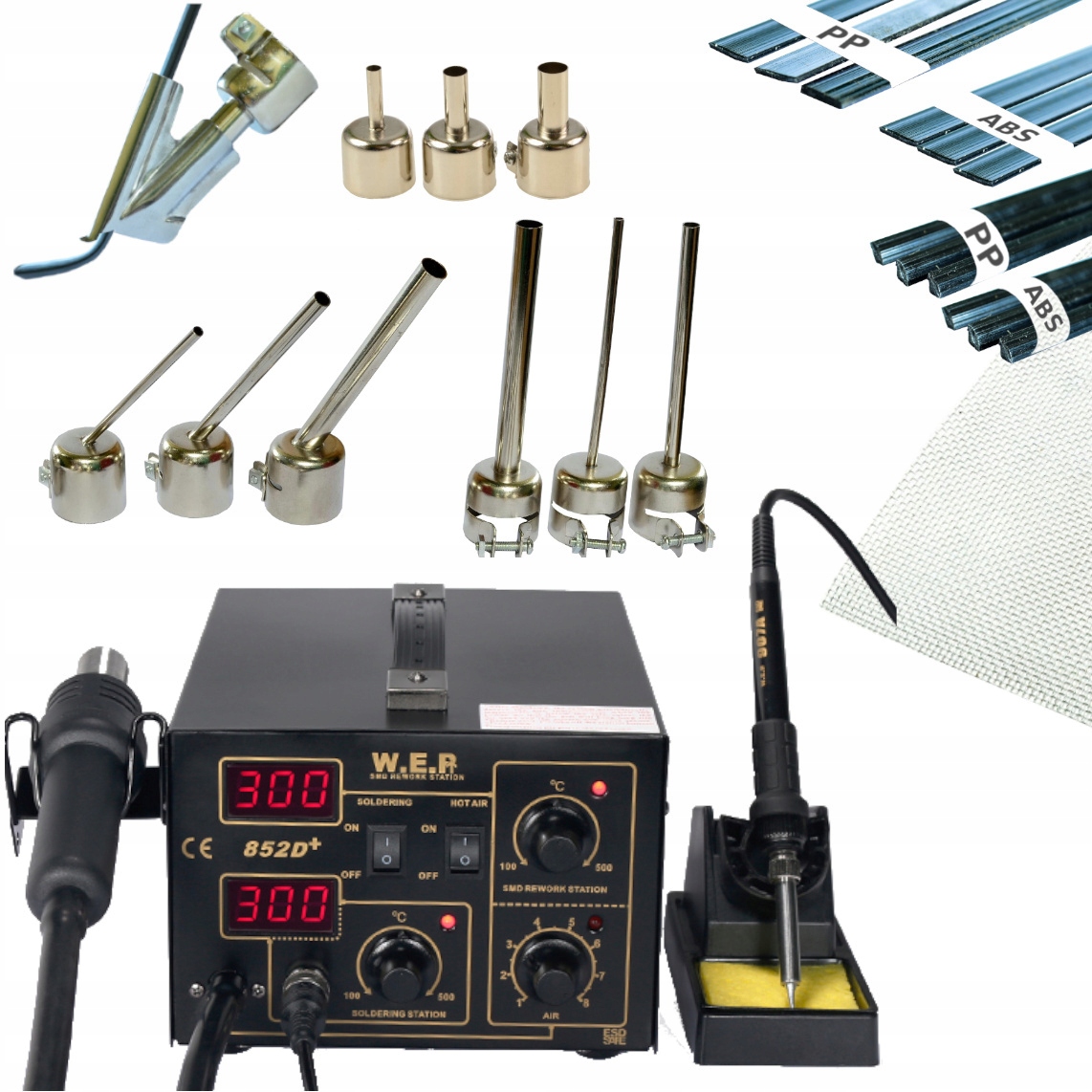 SPAWARKA PLASTIKU WEP 852D DYSZE PLASTIK SIATKA