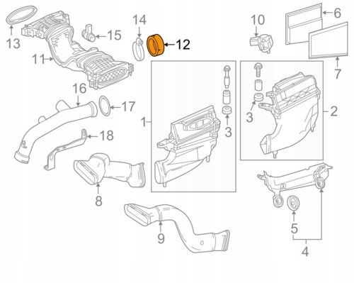 Uszczelka oring turbo dolot Mercedes OM642 Numer katalogowy części A6420940180