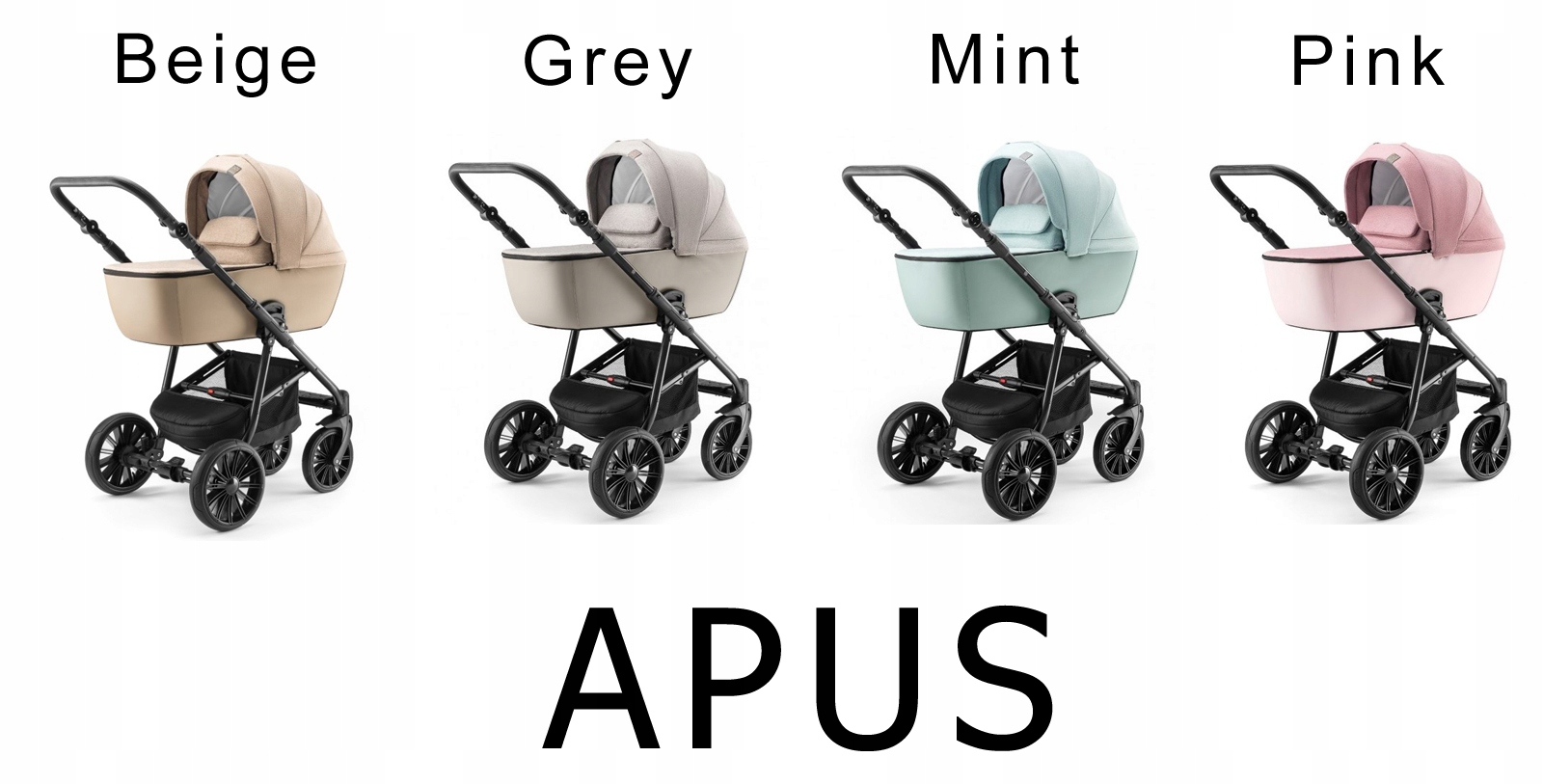 Детская коляска 3 в 1 APUS - DADA PARADISO 4 ЦВЕТА!