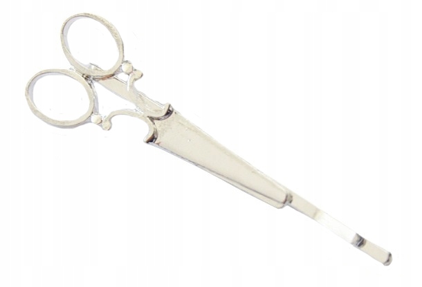 

Spinka do włosów wsuwka nożyczki srebrna nożyce