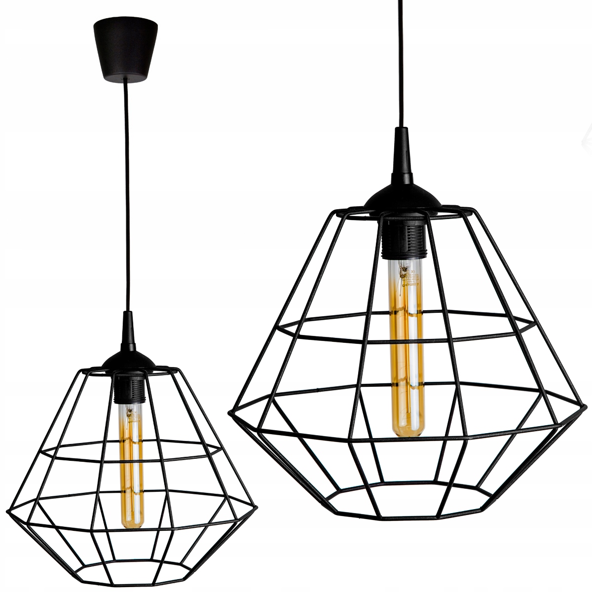 

Sufitowa Lampa Wisząca Druciana Loft Edison Retro