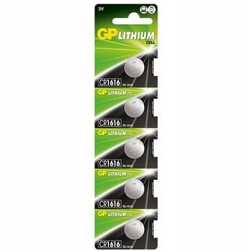 

5x Bateria litowa Gp CR1616 3V zegarkowa Lithium