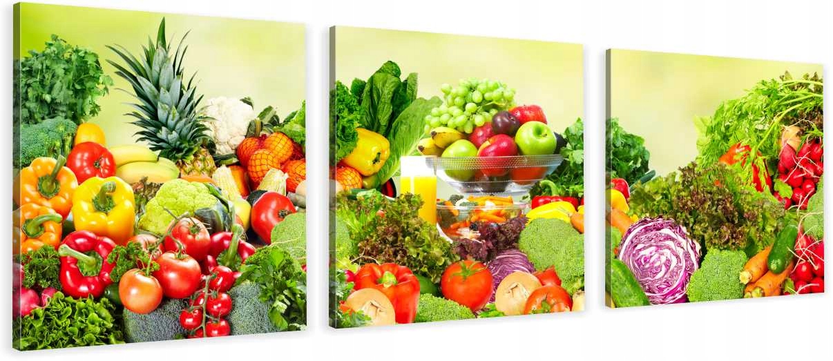 

Obrazy Tryptyk Canvas Do Kuchni Warzywa Owoce