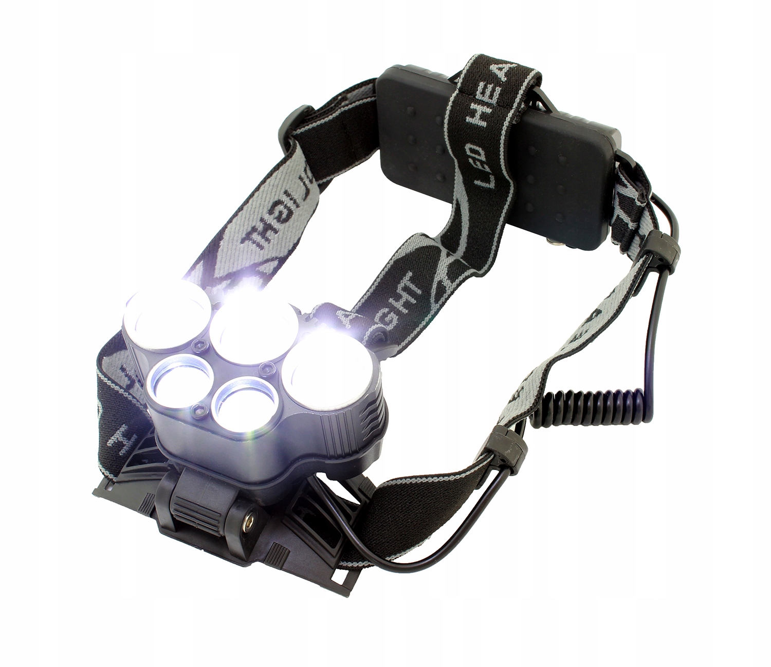 

Latarka Czołowa 5xLED T6 Cree XM-L 2x18650 Usb