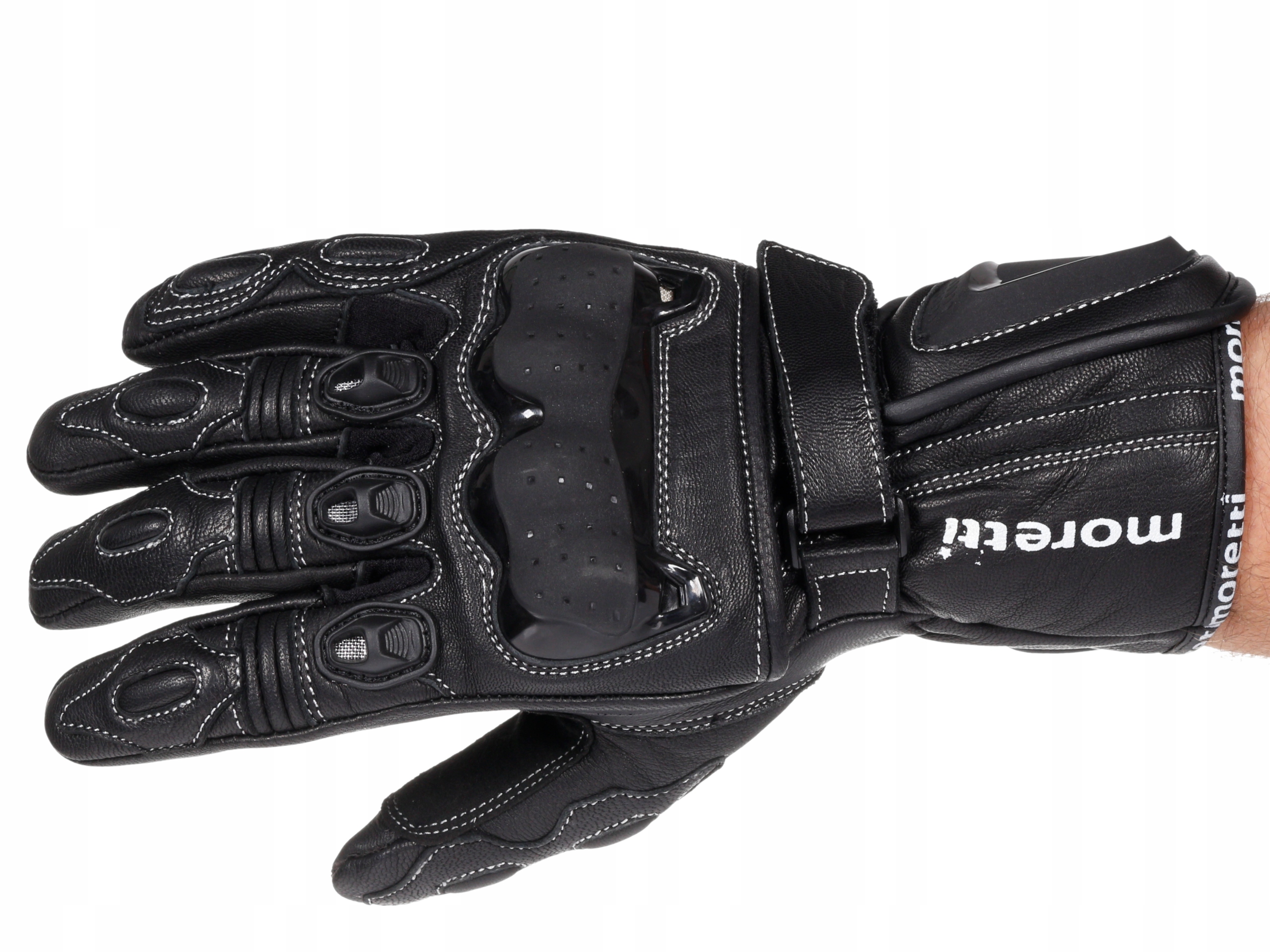 

Rękawice Motocyklowe Moretti Racer Długie Skóra L