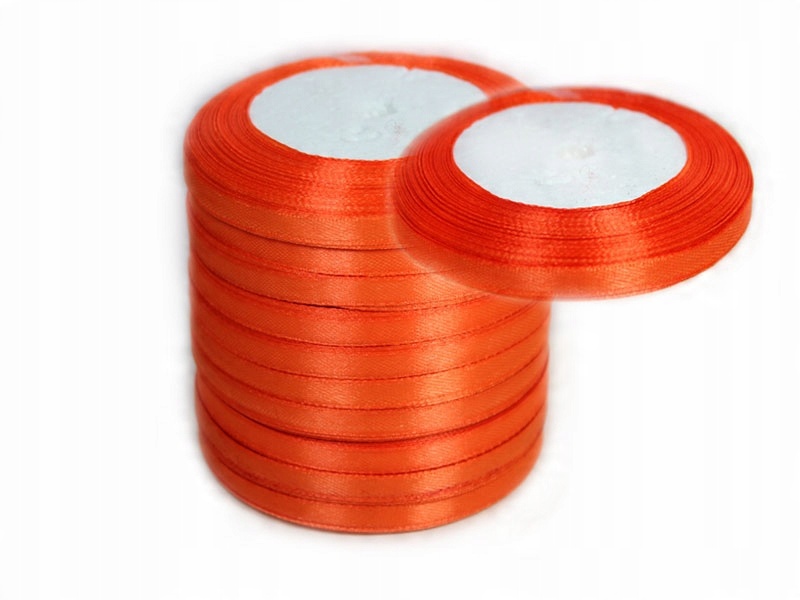 

Wstążka Satynowa 6mm 23mb Tasiemka Atłasowa 10 Szt