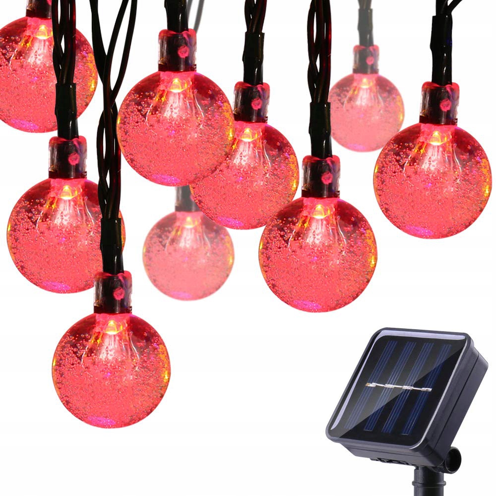 

30 Led 6.5 M Lampki Solarne Ogrodowe Żarówka Lampa