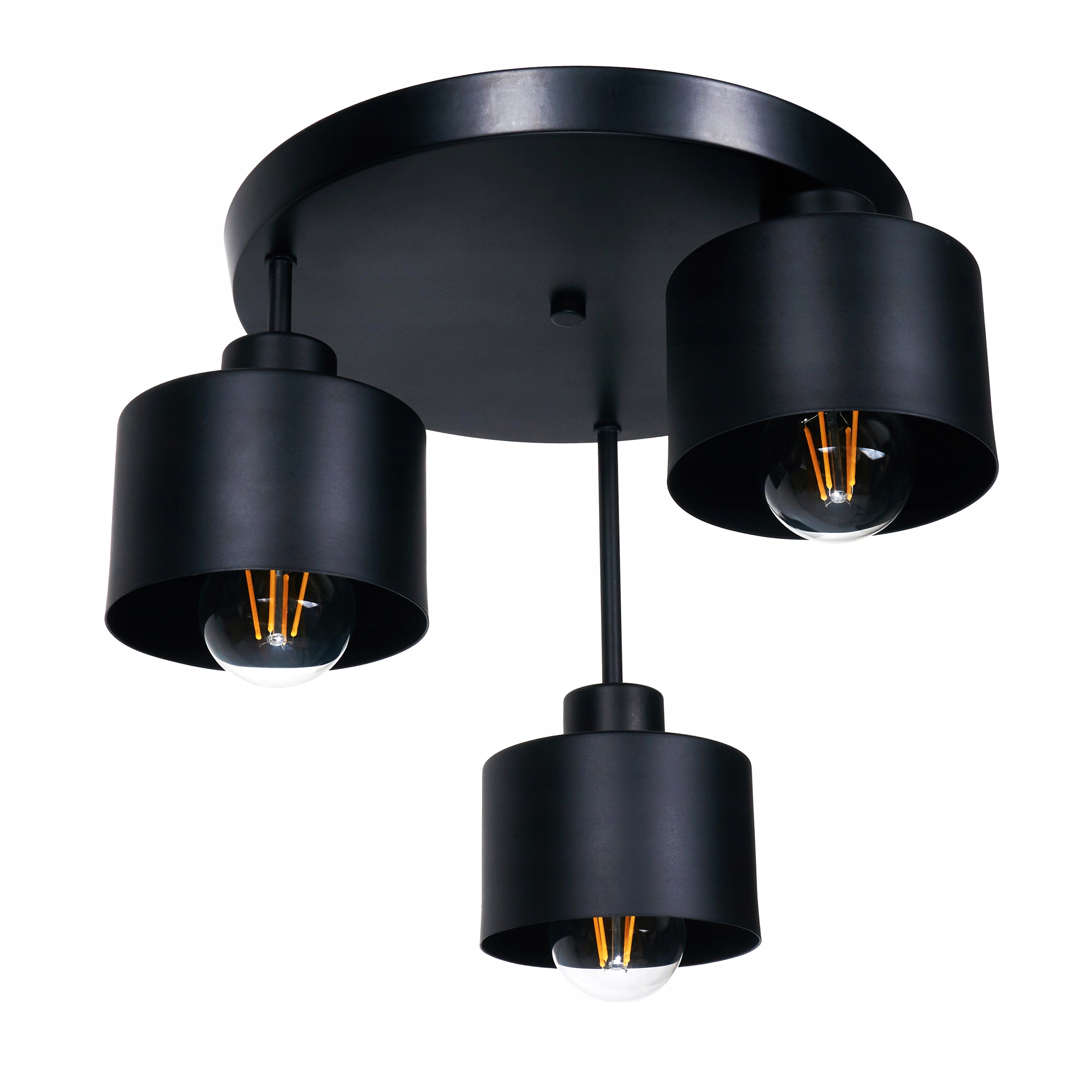 

Lampa sufitowa żyrandol Led 3xE27 czarna B7124