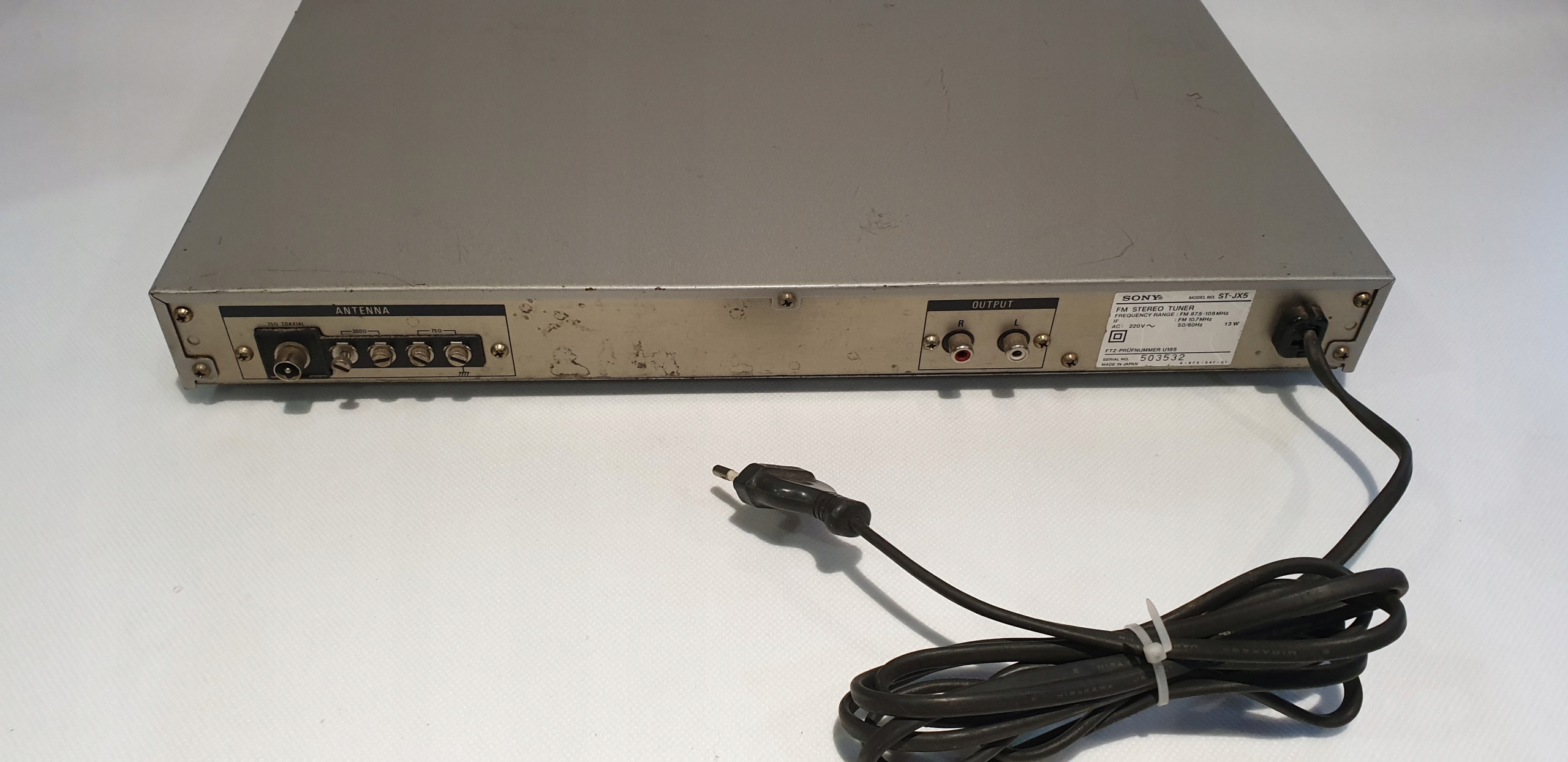 TUNER SONY ST-JX5 Złącza inne