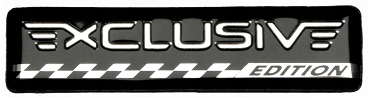 

Naklejki Naklejka Emblemat Exclusive Chrom Alu 3D