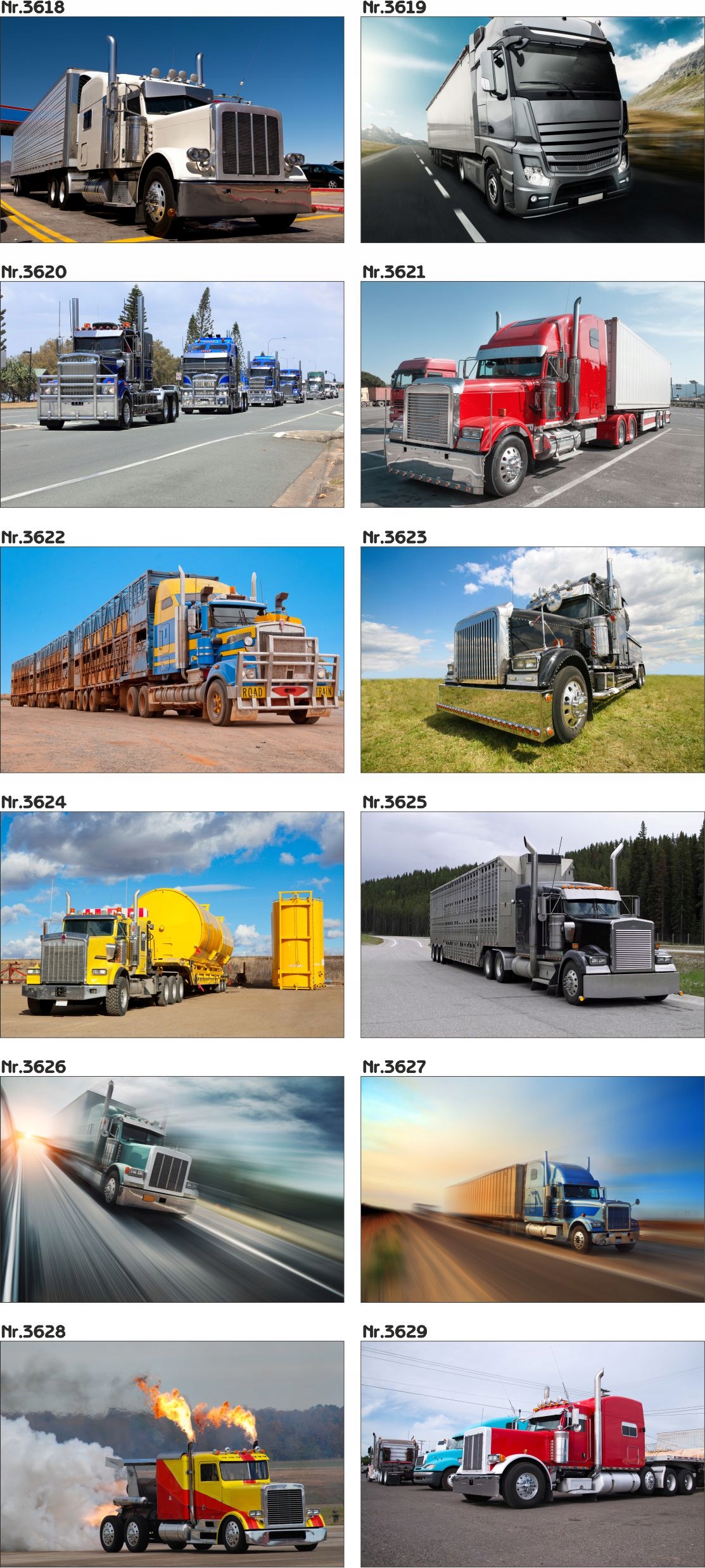 Plakat wywrotka,ciężarówka, truck,tir,3d 70x50cm Rodzaj bez ramy