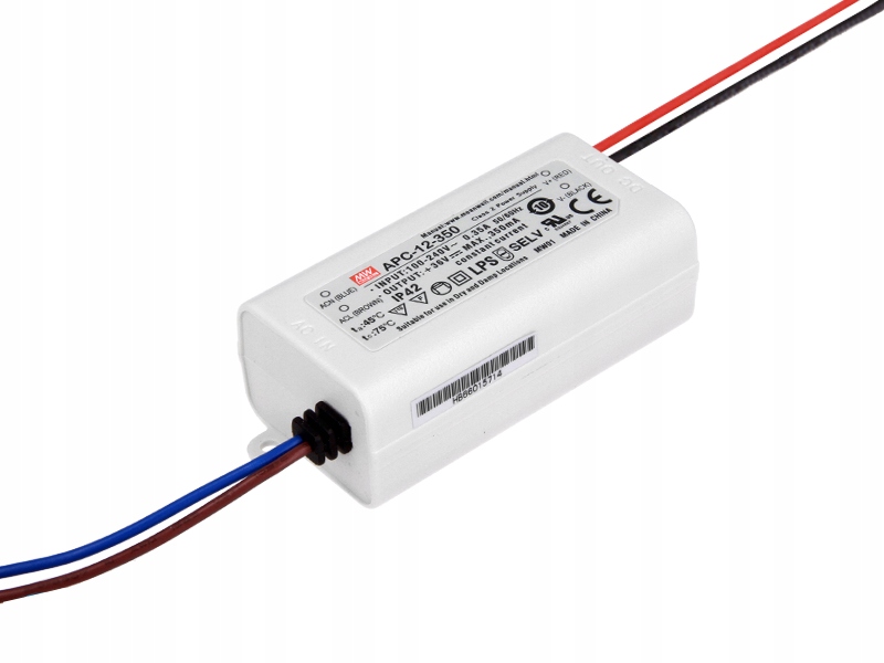 

Zasilacz Led prądowy Mean Well Apc 350mA 12W