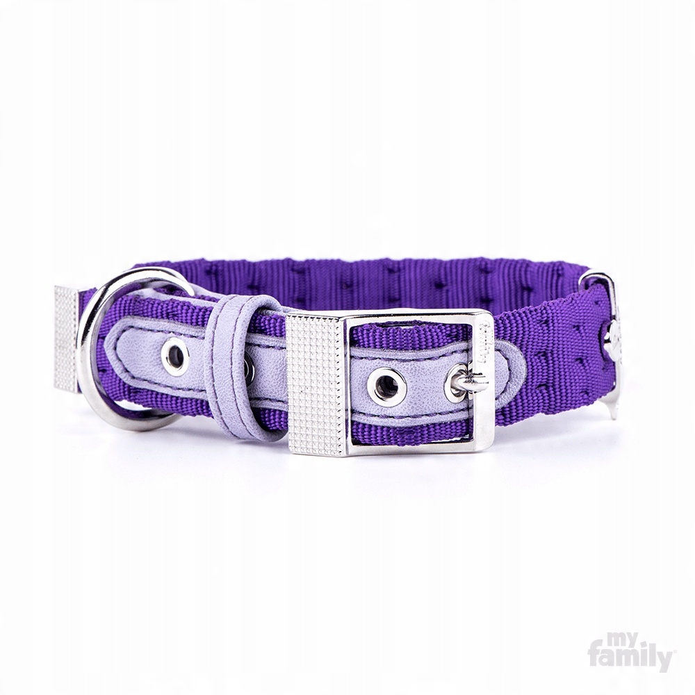 

MyFamily Milano Obroża Fioletowa Nylon S 1157
