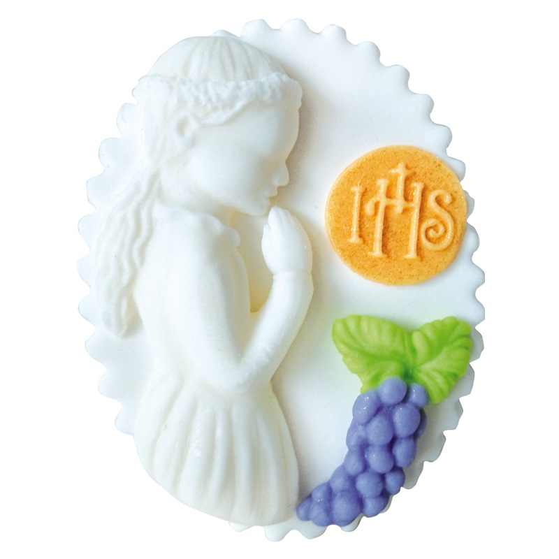 

Dekoracja Na Tort Komunia Dziewczynka Leżąca