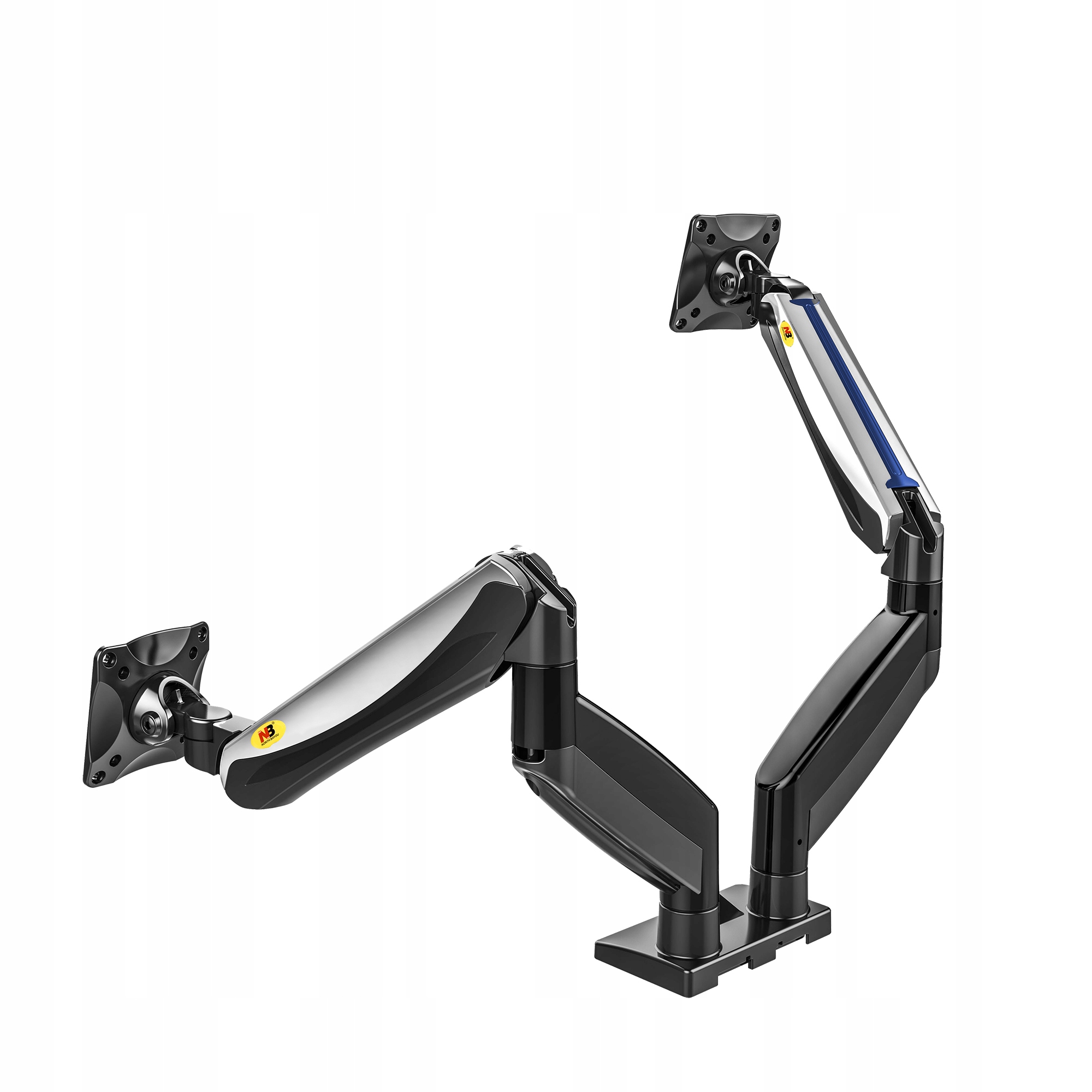 

Regulowany Uchwyt Biurkowy na dwa Monitory 22'-27'