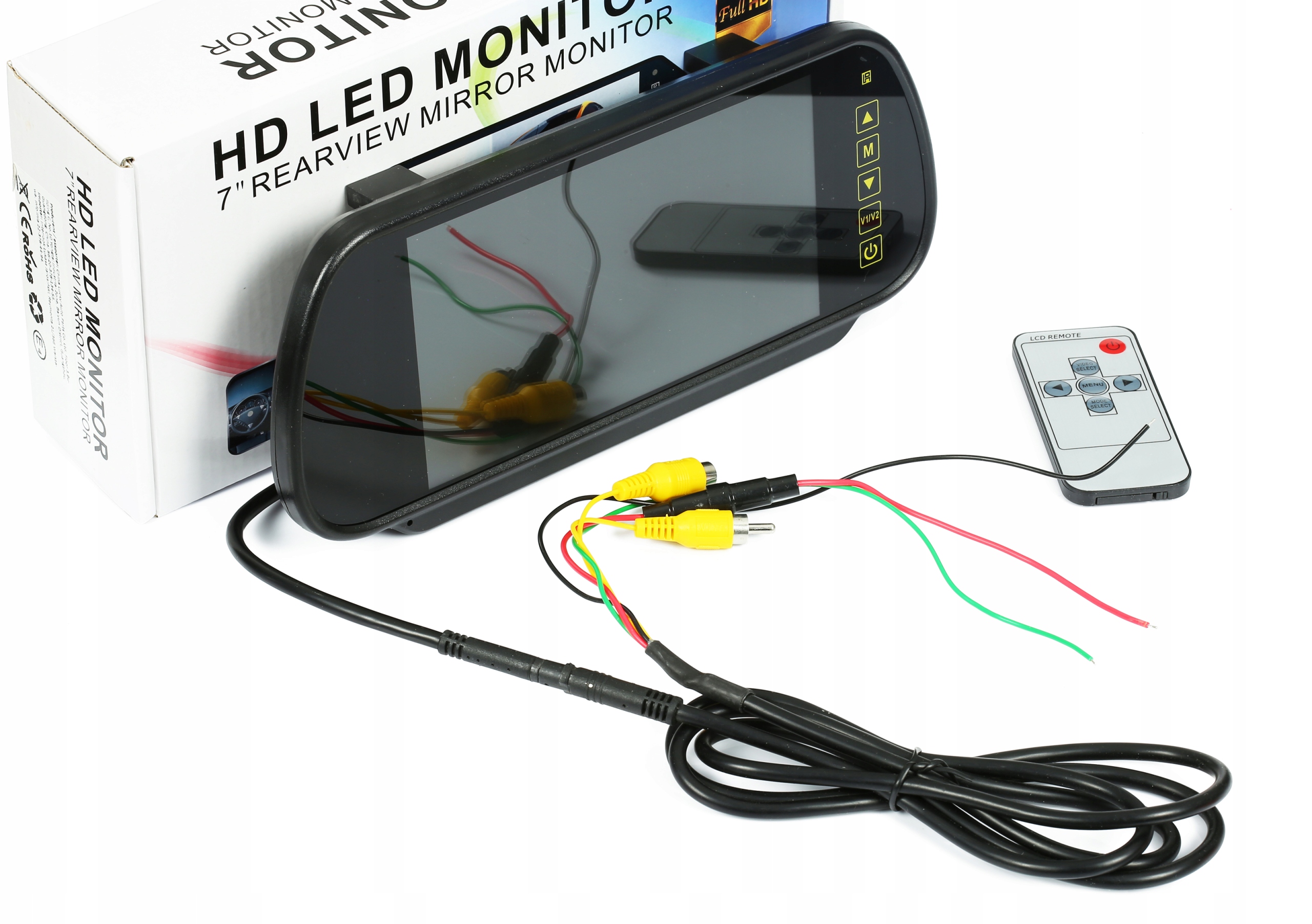 MONITOR 7 W LUSTERKU DO KAMERY COFANIA KOLOR 2AV Brand brak