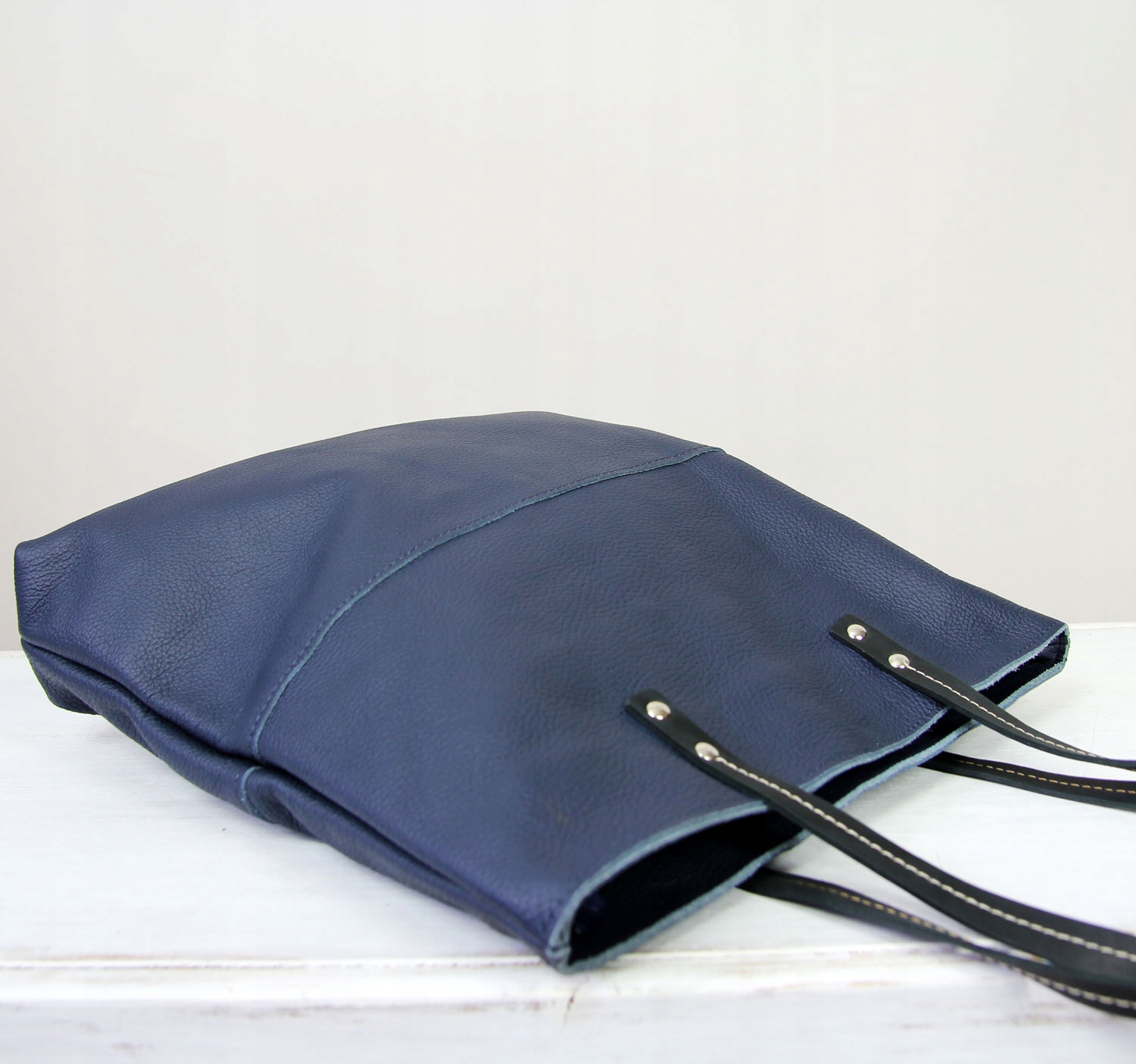 TOREBKA SKÓRZANA SHOPPER BAG 100% SKÓRA NATURALNA Kolor wielokolorowy