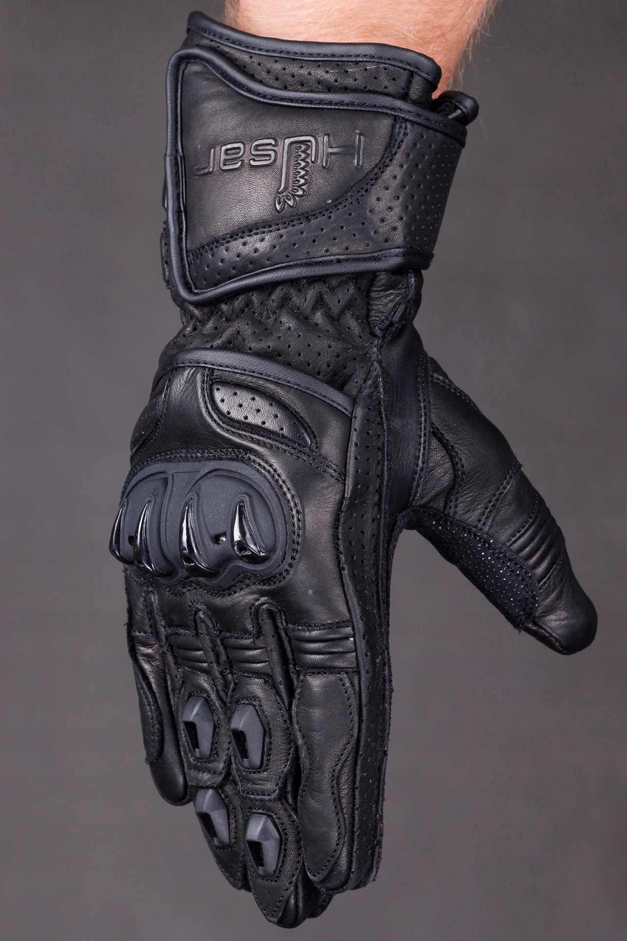 SOLIDNE SKÓRZANE RĘKAWICE MOTOCYKLOWE HUSAR XL Producent Husar