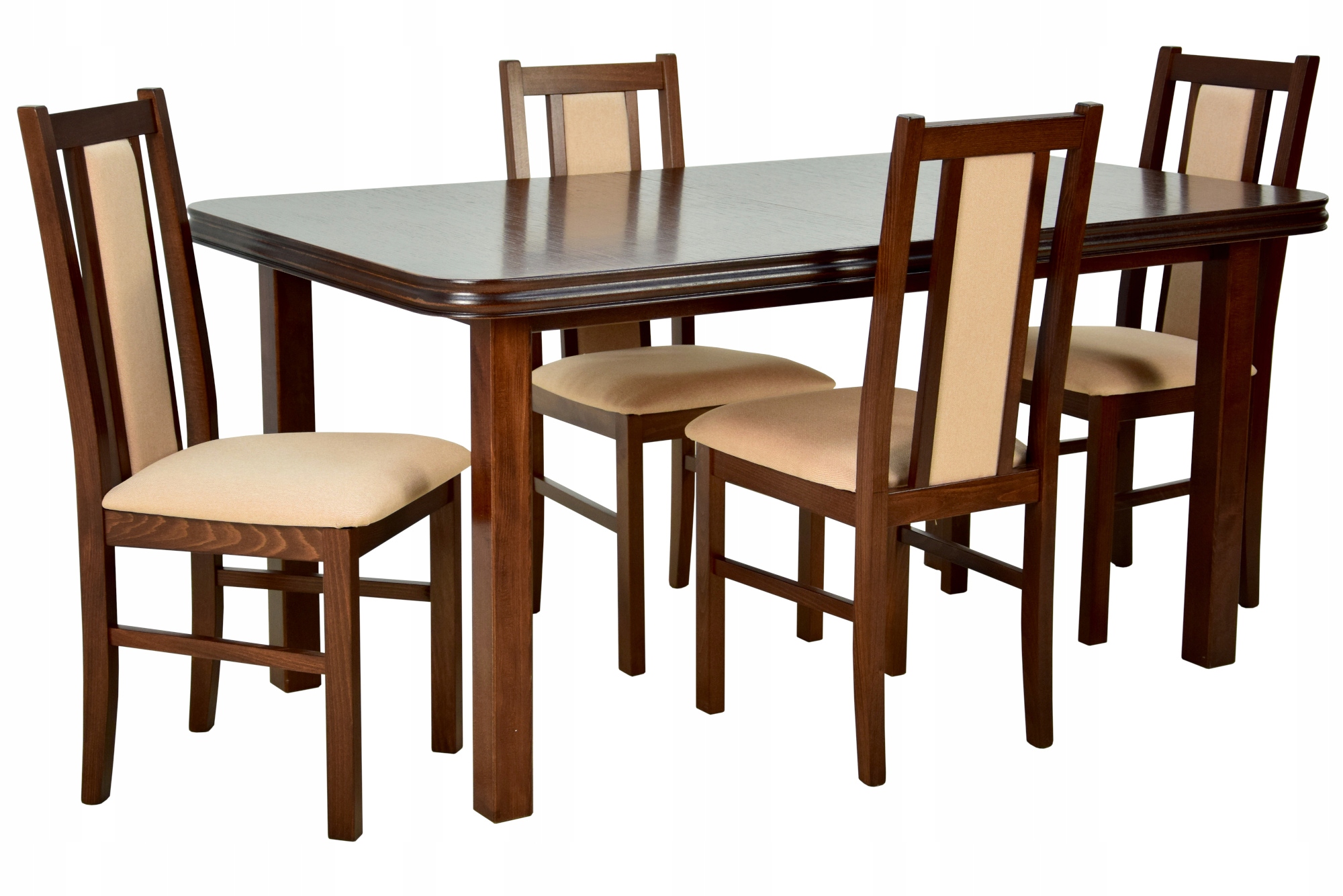 KOMPLET 4 krzesła i stół rozkładany MDF/OD RĘKI