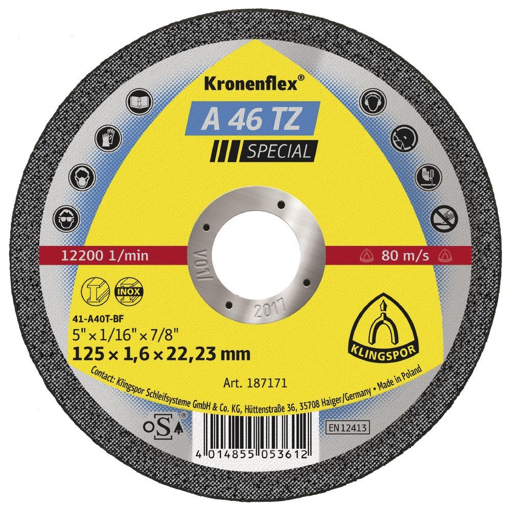 

Tarcza płaska do metalu Tz kronenflex special 125x