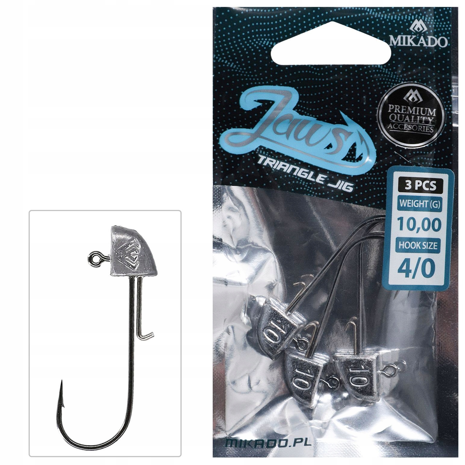 MIKADO GŁÓWKA JAWS TRÓJKĄTNA JIG OMGJCT 8g nr 5/0