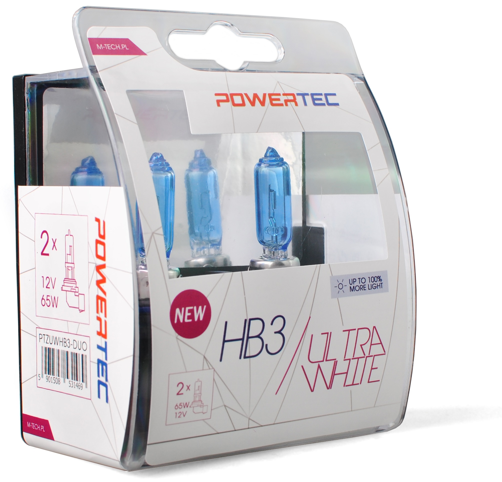 

Żarówki HB3 +100% Ultra White ***białe Światło***