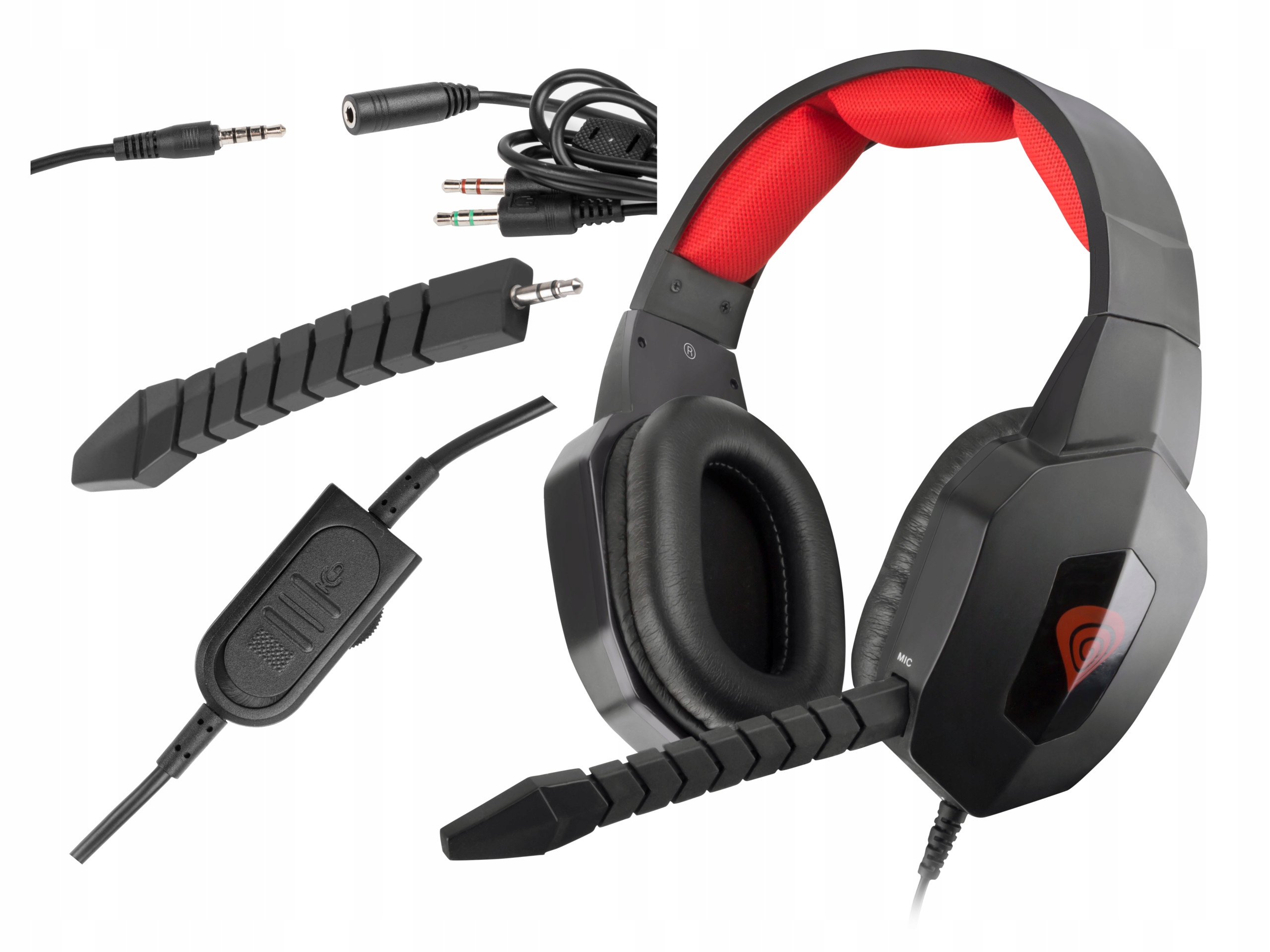 OUTLET Słuchawki stereo Genesis Argon 400 z mikrofonem